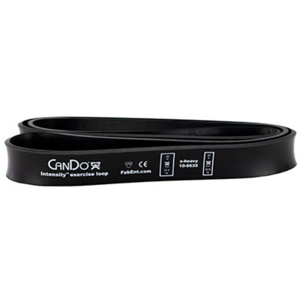 40 in. CanDo Intensity Exercise Loop, Black - Extra Heavy