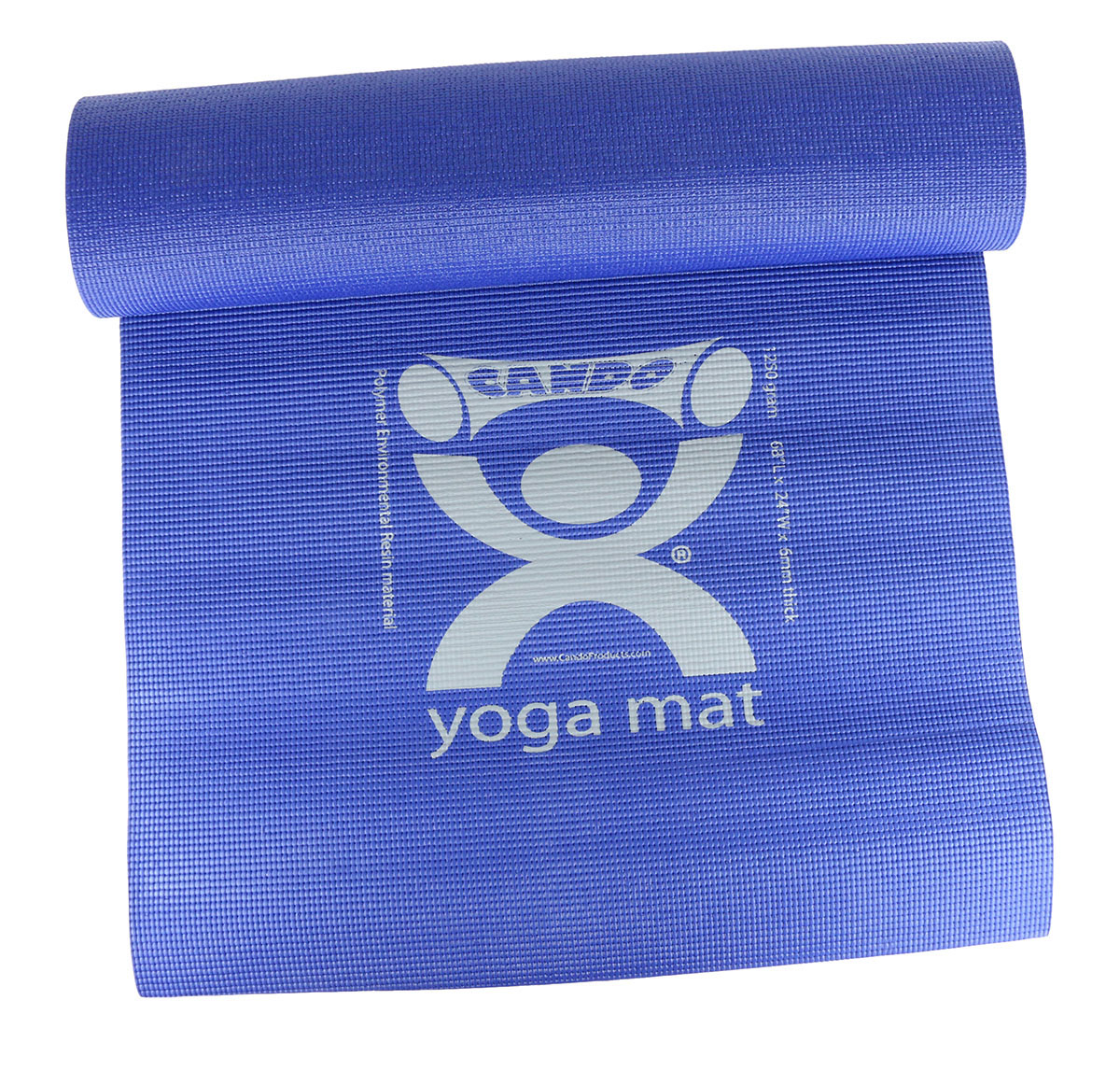 Picture of CanDo 30-2400B-12 Lightweight Yoga Mat, Blue - Case of 12