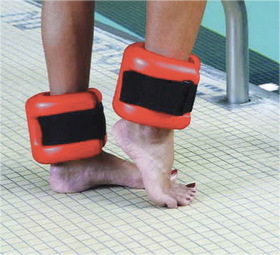 20-4040R Cando Ankle Cuffs, Red - Pair