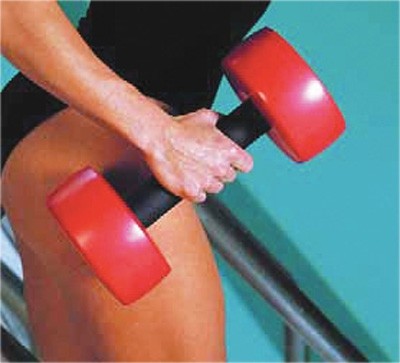 Cando Hand Bars, Blue - Pair