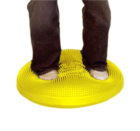 23.6 in. Cando Inflatable Vestibular Seating & Standing Disc, Yellow