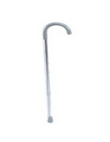 Curved Handle Adjustable Aluminum Cane - 6 Each