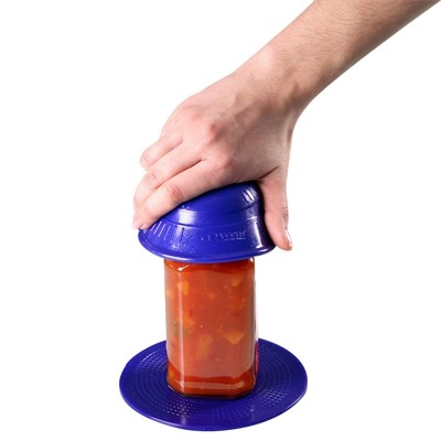 5.5 in. Dycem Jar Opener & Round Table Mat Set, Blue