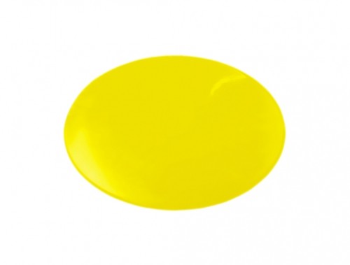 7.5 in. dia. Dycem Non-Slip Circular Pad, Yellow