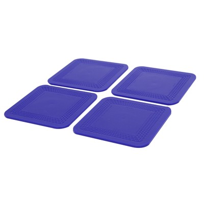 Picture of Fabrication Enterprises 50-1670B Dycem Non-Slip Coasters&#44; Blue - Set of 4