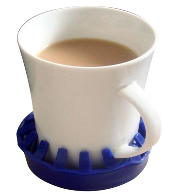 Picture of Fabrication Enterprises 50-1652B 3.5 in. dia. Dycem Non-Slip Molded Cup, Can & Glass Holder, Blue