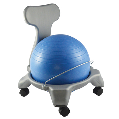 38 cm Cando Plastic Mobile Ball Chair with Back & without Arms Ball, Child