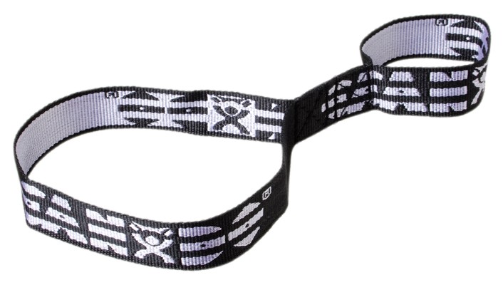 Double Loop Webbing Stirrup - Black - 10 x 0.25 in - Durable Design