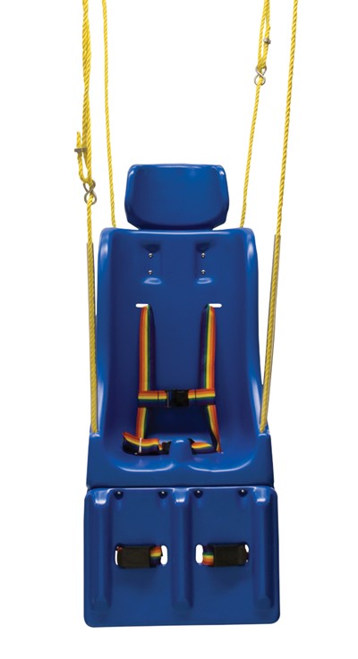 Picture of Fabrication Enterprises 30-1640 Full Support Swing Seat with Pommel&#44; Head & Leg Rest&#44; Small Child