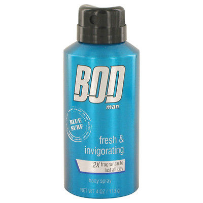 4 oz Bod Man Blue Surf Cologne Body Spray for Men