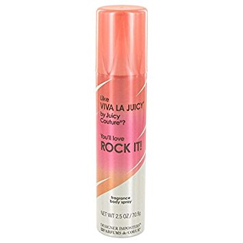 2.5 oz Designer Imposters Rock  Body Spray for Women