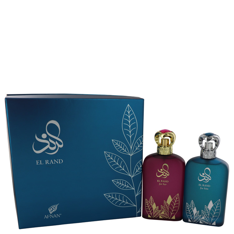 Picture of Afnan 541119 El Rand by Afnan Gift Set for Men - 3.4 oz Eau De Parfum Spray Femme & Eau De Parfum Spray Homme