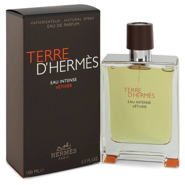 542988 Terre D Eau Intense Vetiver Eau De Parfum Spray for Men - 3.3 oz