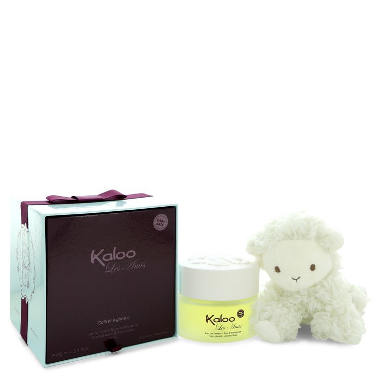 Picture of Kaloo 542955 Les Amis Eau De Senteur Spray & Room Fragrance Spray Alcohol Free Plus Free Fluffy Lamb for Men - 3.4 oz