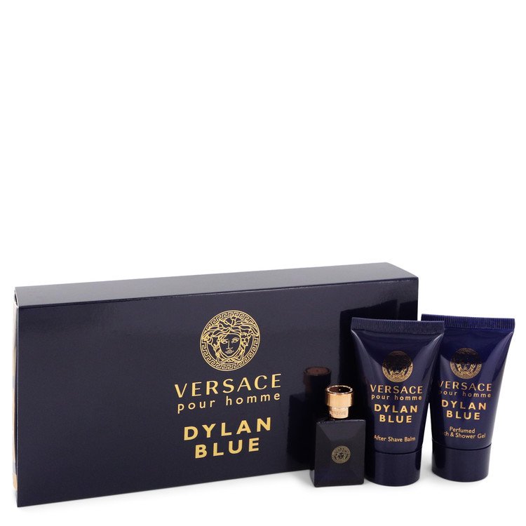 552011 Gift Set  017 oz Pour Homme Dylan Blue Cologne Mini Eau De Toilette Spray44 08 oz After Shave Balm  08 oz Shower Gel