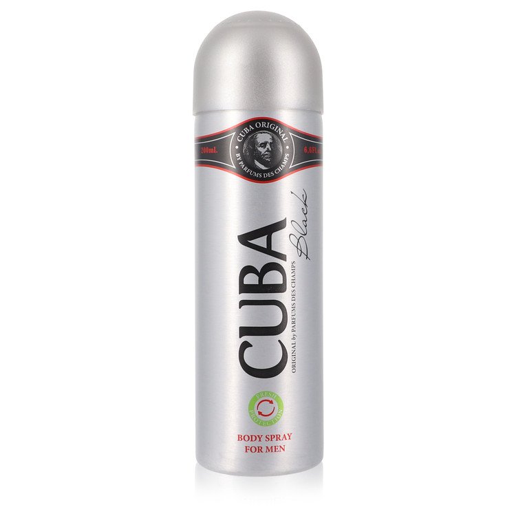 6.6 oz Cuba Black Body Spray by  for Men