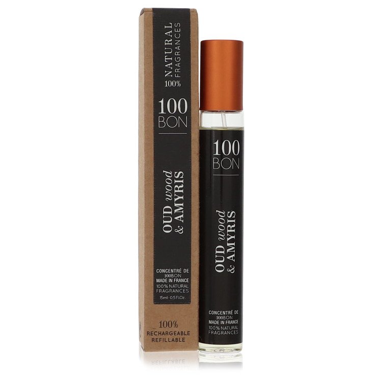 Picture of 100 Bon 556143 0.5 oz Oud Wood & Amyris Mini Concentree De Parfum Refillable Spray for Unisex