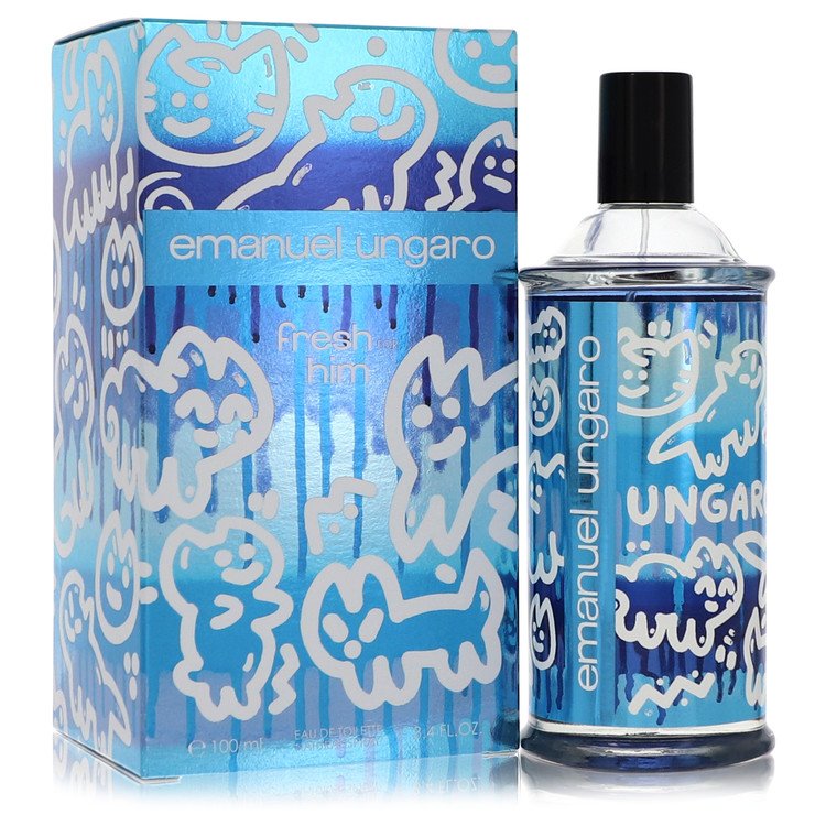 562960 3.4 oz Emanuel  Fresh for Him Mens Eau De Toilette Spray