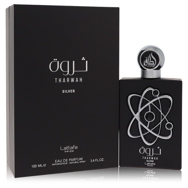 563535 3.4 oz  Pride Tharwah Silver Mens Eau De Parfum Spray