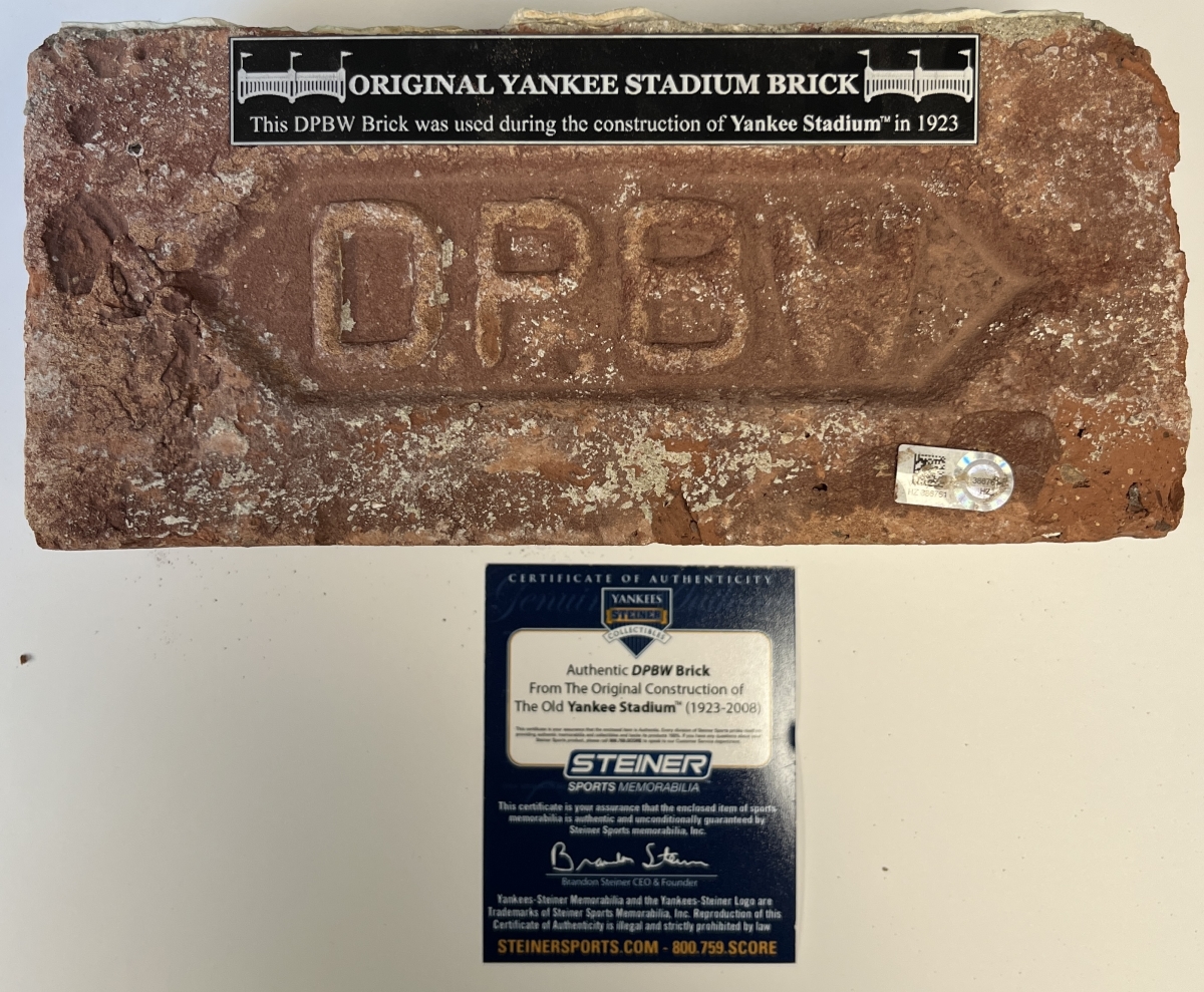 01 Original 1923  Yankee Stadium Brick