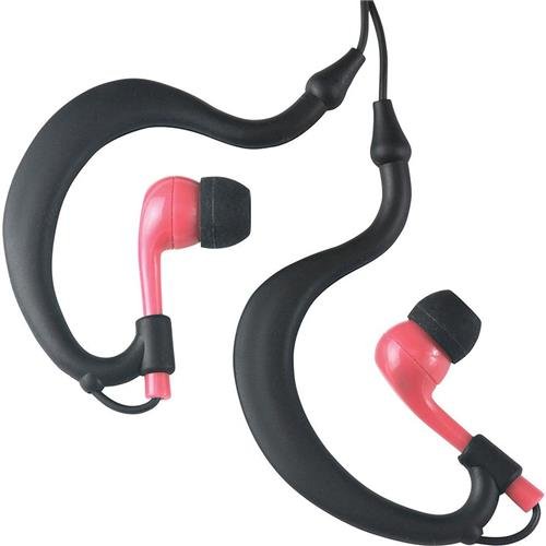 Picture of Fitness Technologies 90522 UWater Triple Axis Action Stereo Earphones- 100 Percentage  Waterproof- Black & Pink
