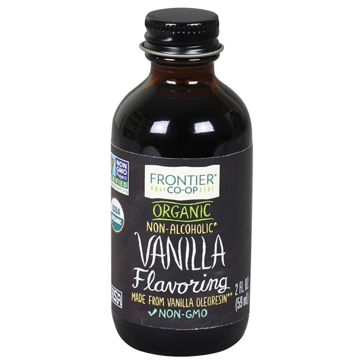 Picture of Frontier 23190 2 fl oz Organic Vanilla Flavoring Bottle