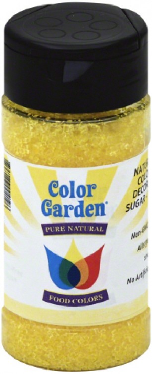 Picture of Color Garden 231096 3 oz Natural Deco Sugar, Yellow