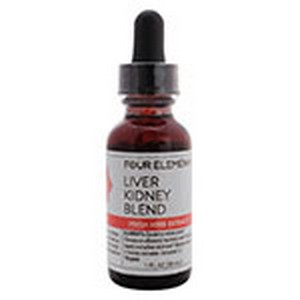 Picture of Four Elements Herbals 231394 1 fl. oz Herbal Tinctures Liver Kidney Blend Dropper Bottle