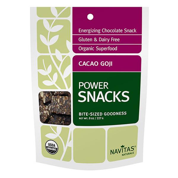 231140 8 oz Organic Cacao Goji Power Snacks -  Navitas Naturals