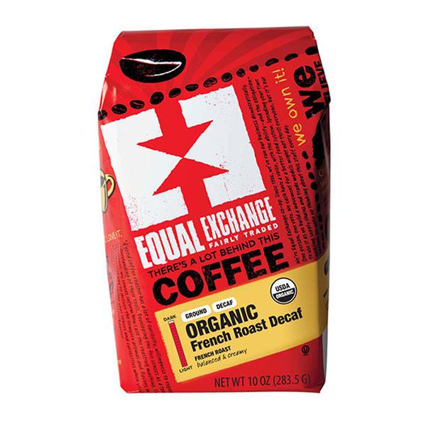 Picture of Equal Exchange 232178 10 oz Organic French Roast Decaf Ground Coffee