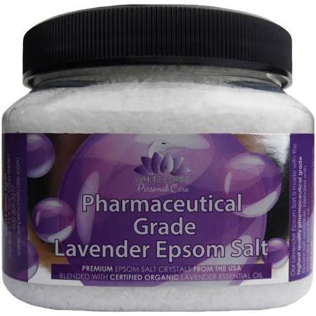 Picture of White Egret 233176 16 oz Pharmaceutical Epsom Lavender Salts