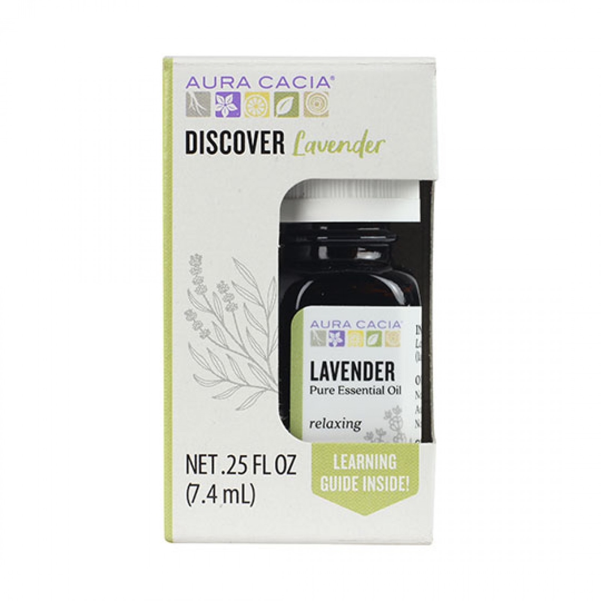 Picture of Aura Cacia 190847 25 fl. ozDiscover Lavender Essential Oil