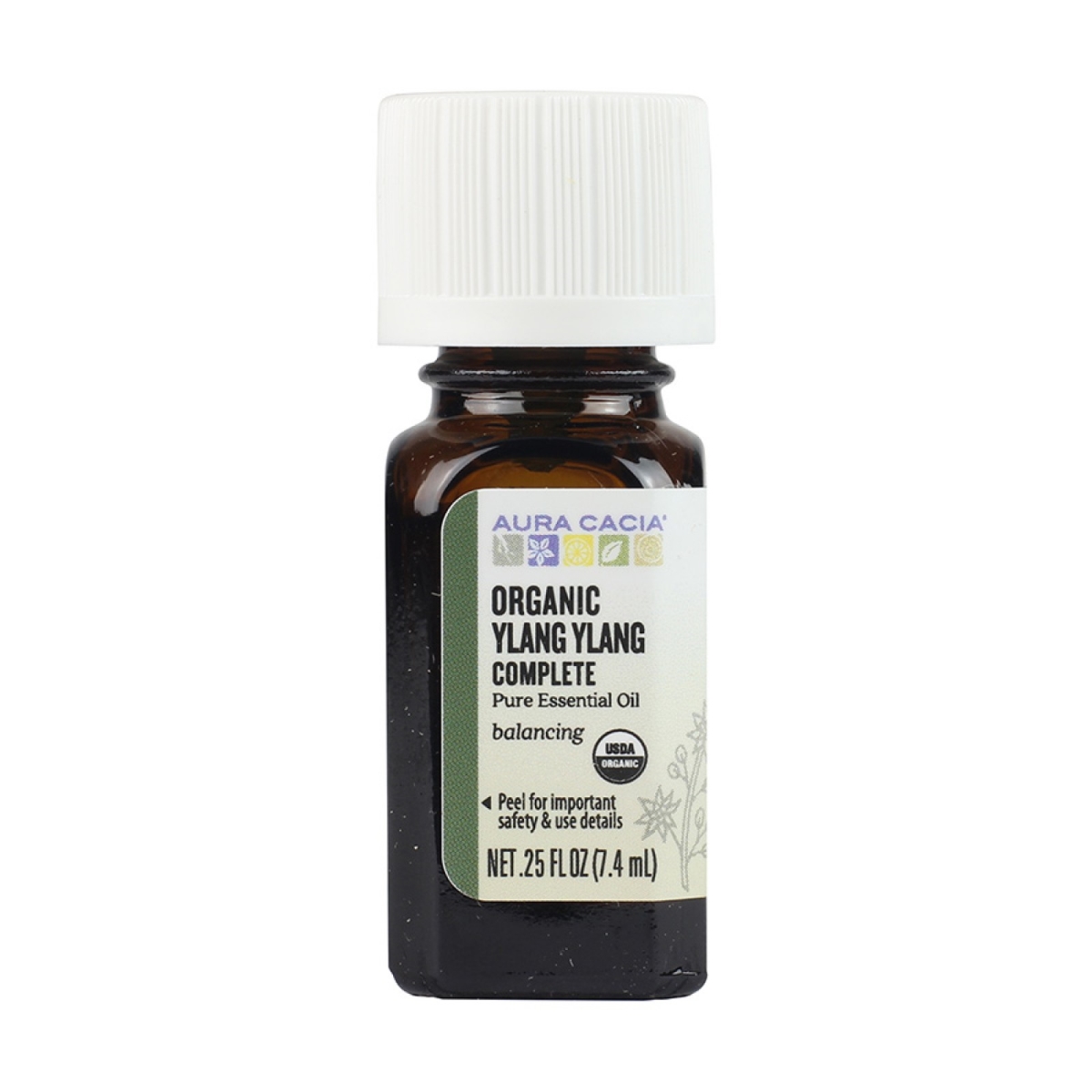 Picture of Aura Cacia 190868 0.25 fl. oz Ylang Ylang Complete Essential Oil