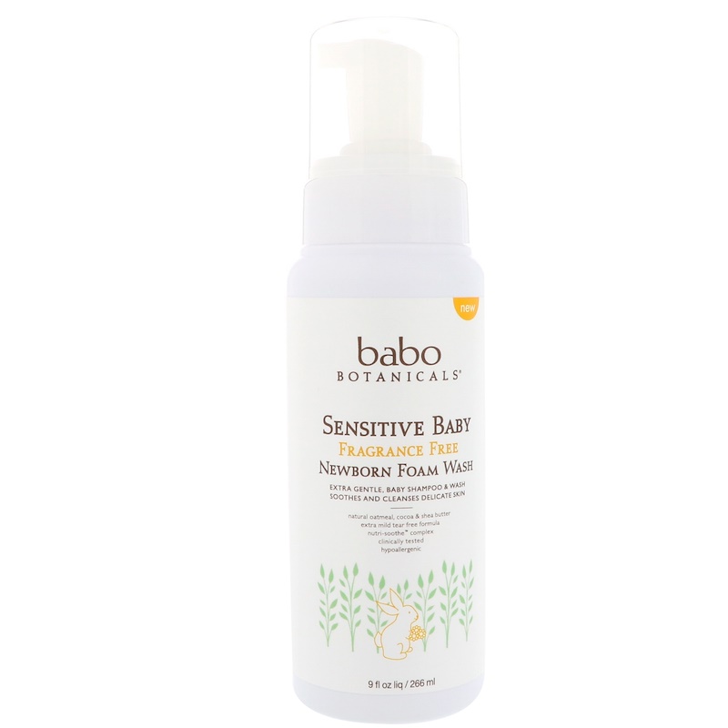 Picture of Babo Botanicals 233383 9 fl. oz Sensitive Baby Newborn Foam Wash Fragrance Free