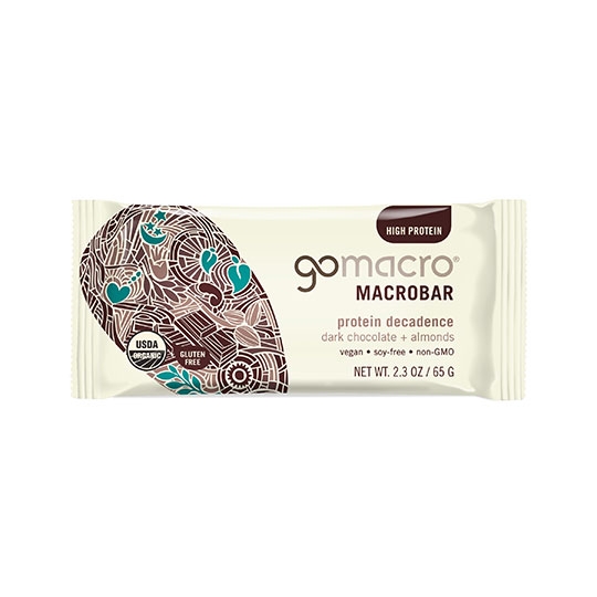 Picture of GoMacro 233450 2.3 oz Dark Chocolate & Almonds Macrobars - 12 Bars per Box