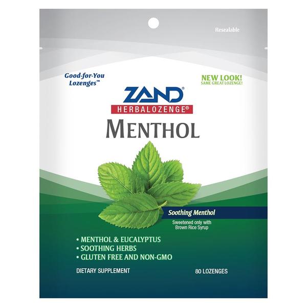 Picture of Zand 234590 10 mg Menthol Family Size Herbalozenges&#44; 80 Count