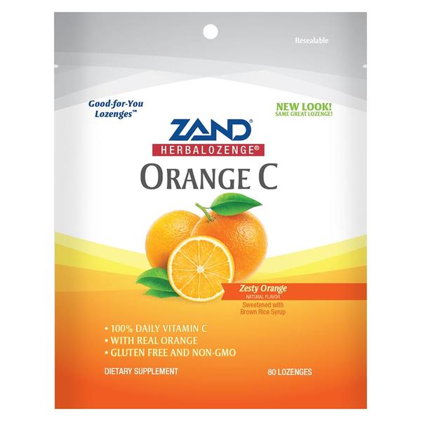 Picture of Zand 234589 60 mg Orange C Family Size Herbalozenges&#44; 80 Count