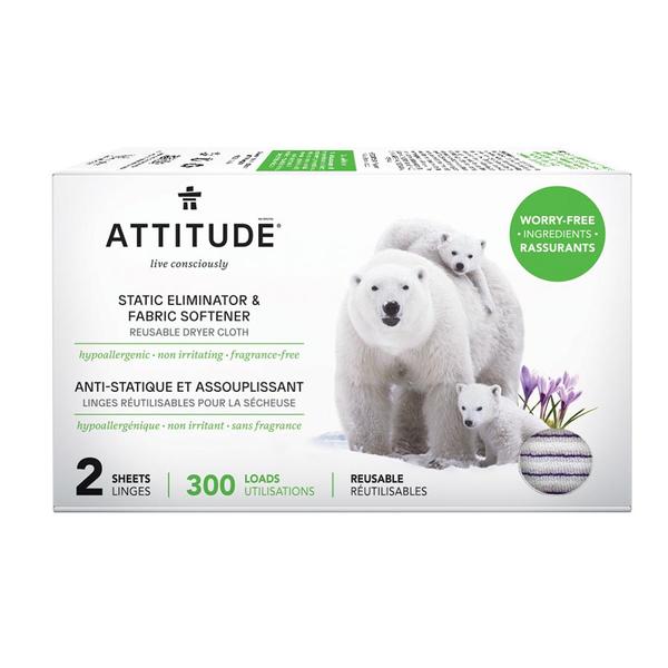 Picture of Attitude 234512 Reusable Static Eliminator & Softener Dryer Cloths&#44; 2 Count