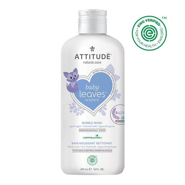 Picture of Attitude 234527 16 fl oz Nighttime Bubble Wash, Almond Milk