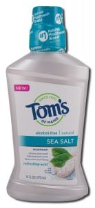 Picture of Toms of Maine 235145 16 fl. oz Refreshing Mint Sea Salt Mouthwashes