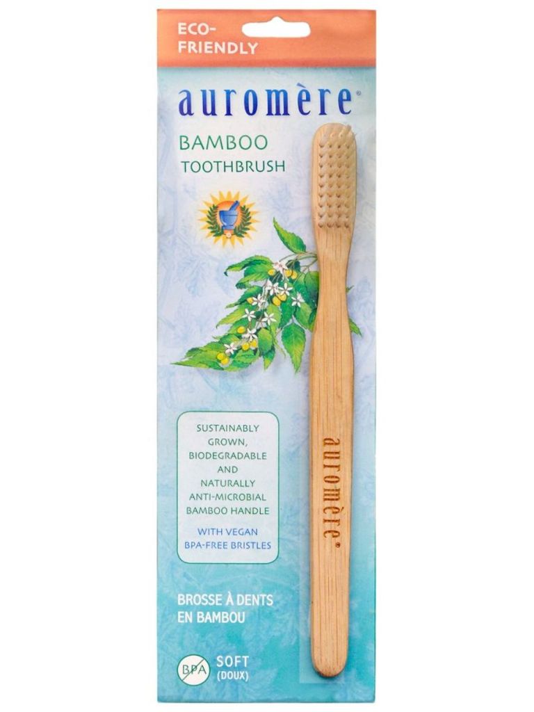 Picture of Auromere 234857 Adult Medium Bamboo Toothbrushes