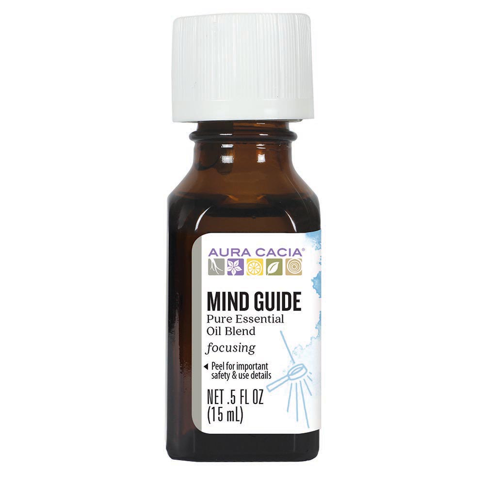 Picture of Aura Cacia 188146 0.5 fl. oz Mind Guide Essential Solutions Bottle