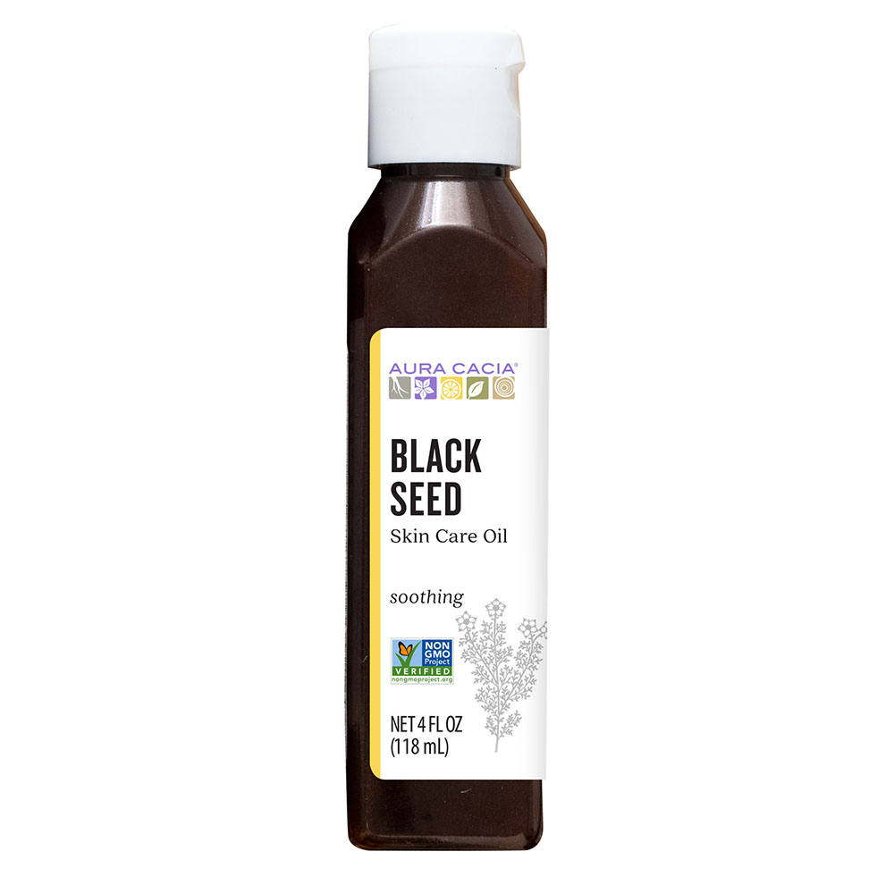 Picture of Aura Cacia 190383 4 fl. oz Black Seed Oil Bottle