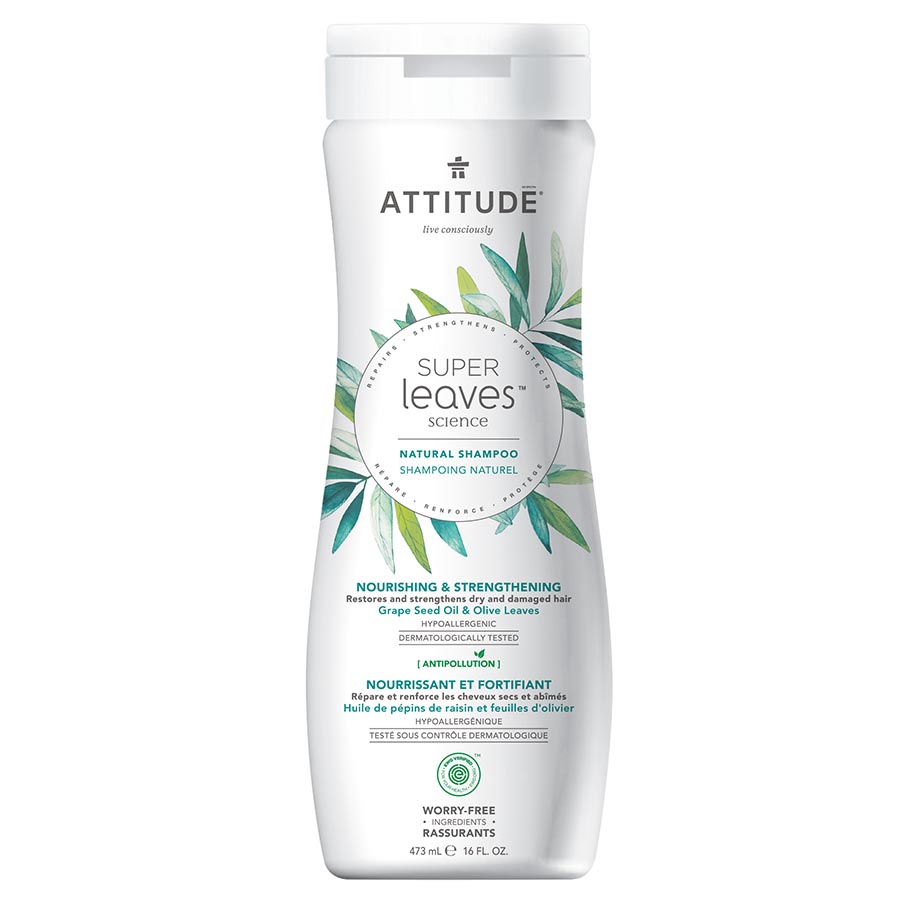 Picture of Attitude 234538 16 fl. oz Body Care Nourishing & Strengthening Shampoo&#44; Grapeseed Oil & Olive Leaves Hair Care