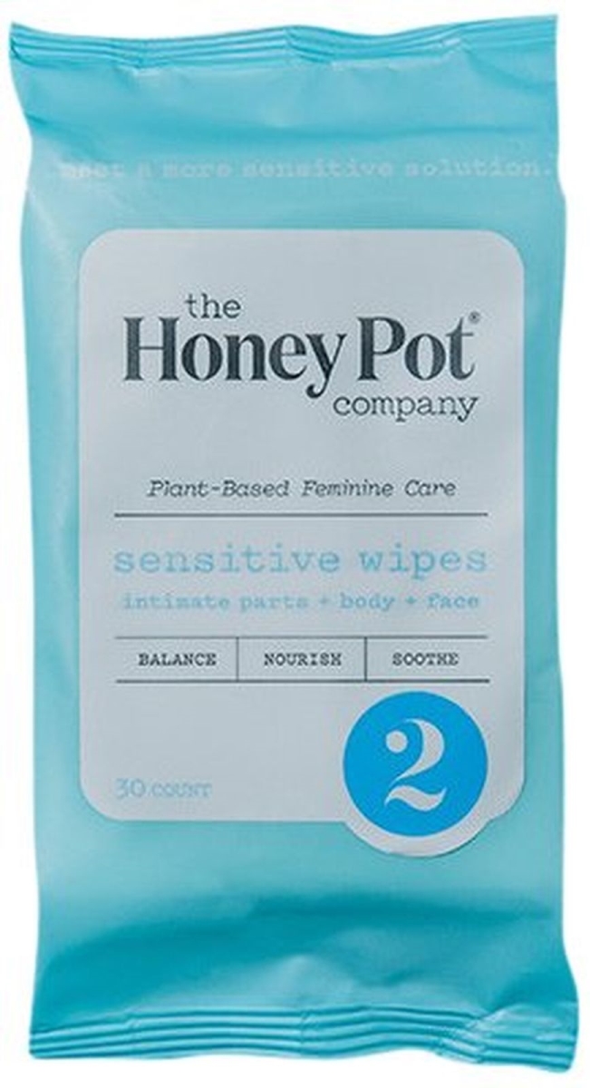Picture of The Honey Pot 234844 Cleanse Intimate Daily Wipes Sensitive - 30 Count