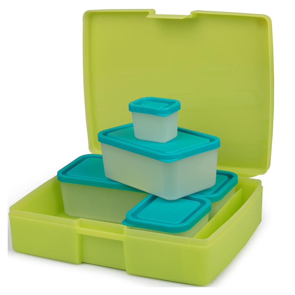 Picture of Bentology 235244 6 Piece Classic Bento Box Sets  Lime