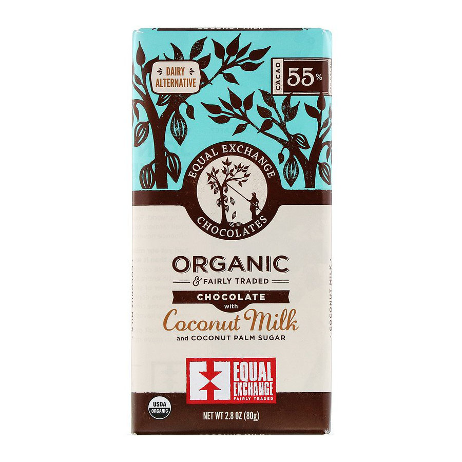 Picture of Equal Exchange 235704 2.8 oz Organic Chocolate with Coconut Milk - 12 per Box