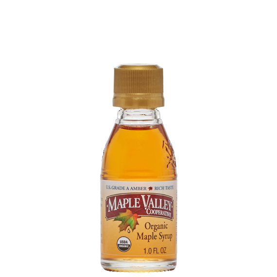 Picture of Maple Valley Cooperative 235609 1 fl oz Organic Amber & Rich Maple Syrup
