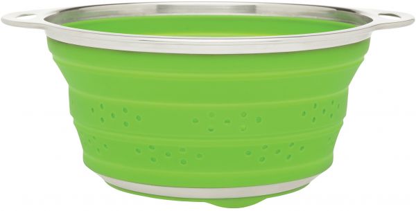 Picture of Harold Import 235716 9.5 in. Culinary Collapsible Silicone Colander&#44; Green