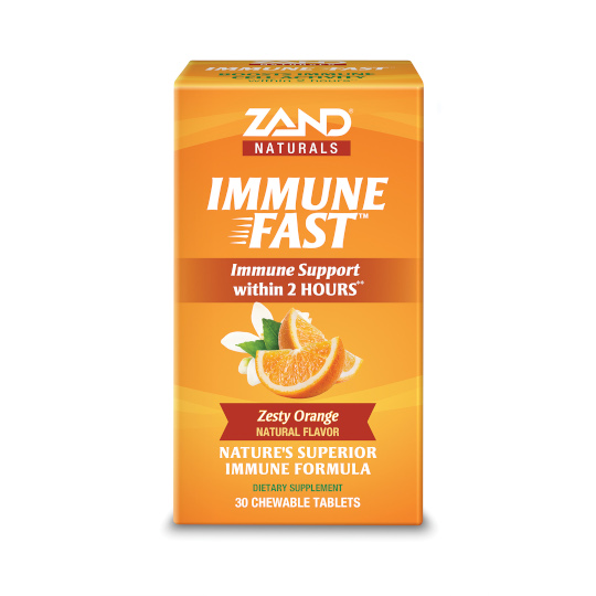 Picture of Zand 235985 Immune Fast Orange Chewable Tablets - 30 Count